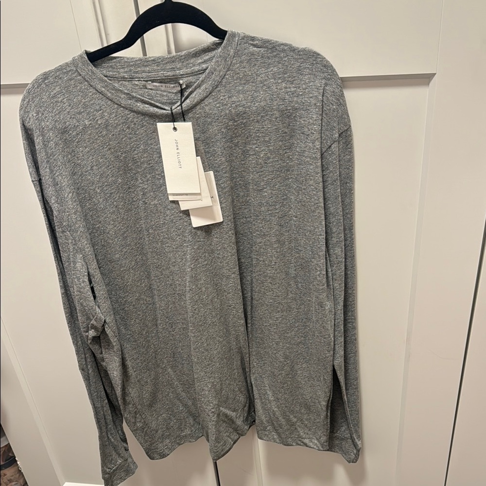 John Elliot Gray Long Sleeve Shirt